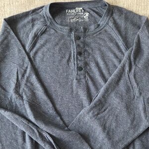 Mens Faherty Cloud Henley